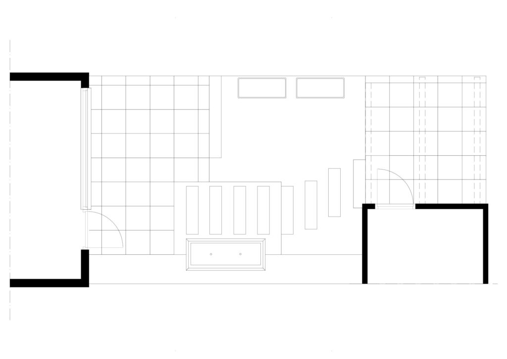 Lauws-interieur, 2D plattegrond tuin